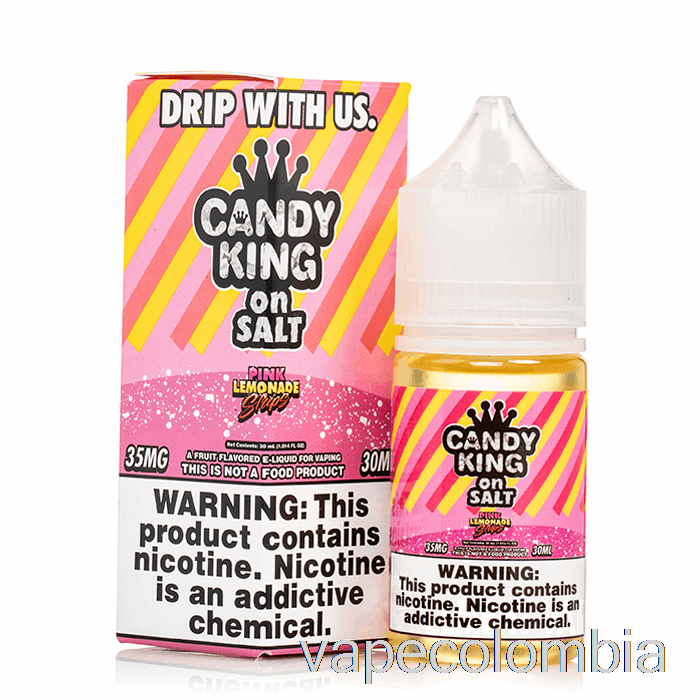 Vape Tiras Desechables De Limonada Rosa - Sales Candy King - 30ml 50mg